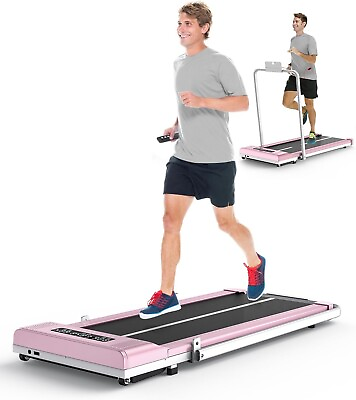 #ad Folding Electric treadmill Under Desk Handle Walking Pad with Bluetooth amp; Remote $199.99