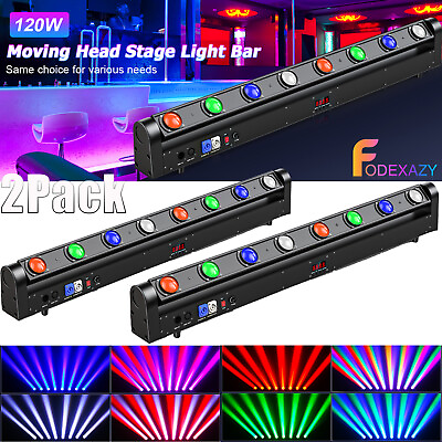 #ad 8x15W LED Stage Moving Head Light Beam Bar RGBW DMX DJ Disco Party Club Lighting $260.29