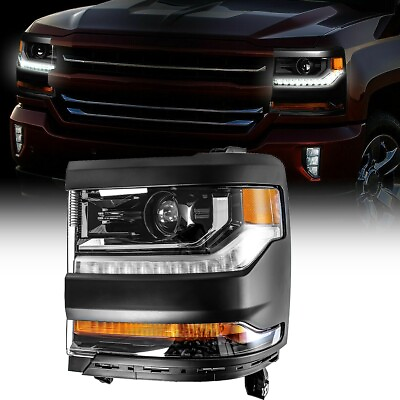 #ad Upgrade LED for 2016 2019 Chevy Silverado 1500 Headlights Lamps Driver Side LH $199.99