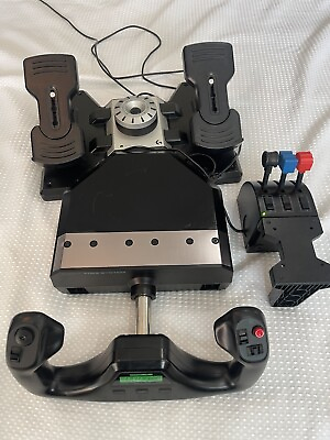 #ad Saitek Pro Flight Yoke System with Throttle and Rudder Pedals Tested $199.00