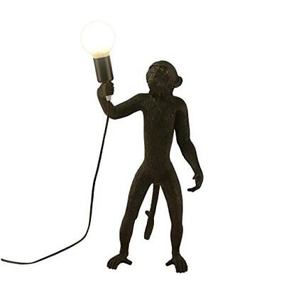 #ad Modern Table Light Monkey Desk Lamp Resin Standing Monkey Lighting for Black $202.64
