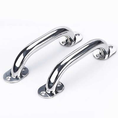 #ad 2X 9quot; Stainless Steel Boat Handrail Grab Handle for Boat Truck RV Door Hardware $28.49