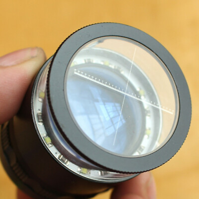#ad 1Pc 10x Scale Magnifying Glass With 8 LED Lights #Z001 $88.00