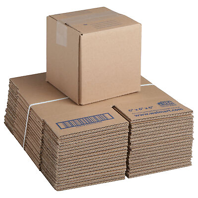 #ad 30pcs 6x6x6 Cardboard Paper Boxes Mailing Packing Shipping Box 0.5 lb Recycle $12.29