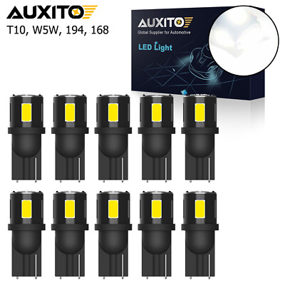 #ad AUXITO T10 194 168 2825 LED License Plate Lights Bulb White Red Amber Blue W5W $8.59