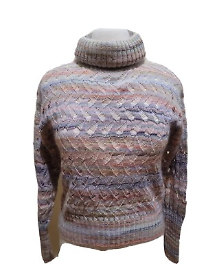#ad Missoni Made In Italy Vintage Wool mohair mix turtleneck Sweater Size 42 $59.99