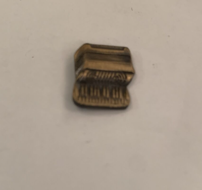 #ad Vintage metal Brass Color Accordion Pin Tie Tack Unbranded $5.99