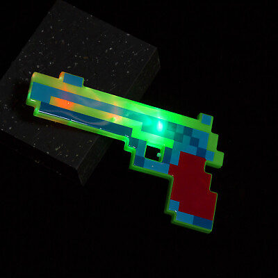 #ad Flashing Diamond LED Pixel Gun Diamond Toy Prop with Light Effect Toy Gift X 3 $19.99