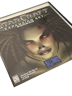 #ad VTG 1998 1999 StarCraft: Brood War Expansion Set PC CD ROM Blizzard $34.99