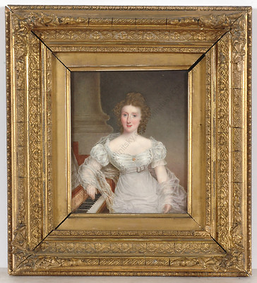#ad William Corden the Elder 1797 1867 quot;Portrait of Mrs. Cartledgequot;large miniature $2887.50
