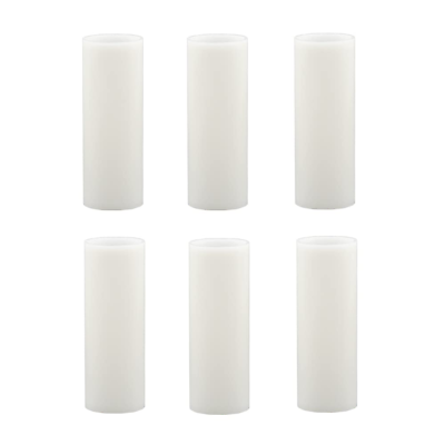 #ad 3.5 Inch Tall White Plastic Candle Covers SleevesChandelier Socket SleevesCand $11.84