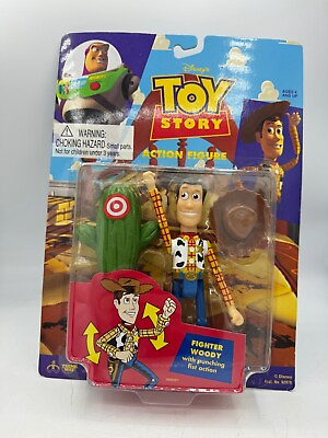 #ad Disney Toy Story 5quot; Fighter WOODY Fist Action New Original Factory Sealed 1995 $21.99