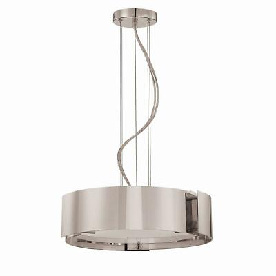 #ad Home Decorators Collection 5 Light Satin Nickel Pendant w Circular Curved Panels $118.89
