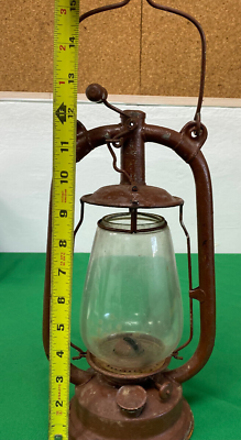 #ad ca1950s VINTAGE CARRYING HANGING OIL LAMP $25.00