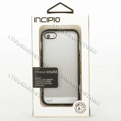 #ad Incipio Octane Hard Snap Cover Case for iPhone 5 5s iPhone SE Frost Clear Black $6.99