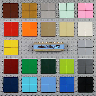 #ad LEGO 2x2 Tiles PICK YOUR COLORS Smooth Finishing Plate Square Solid Bulk Lot $11.99