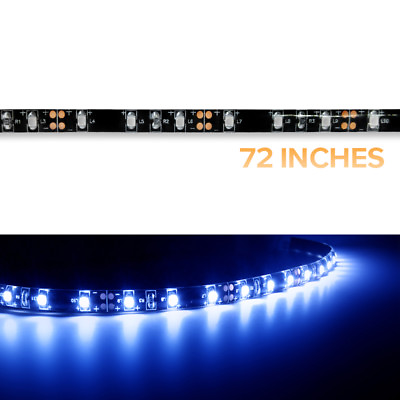 #ad RV LED Strip Lights 12V Trailer Car Interior Decorative Roll Light White Blue $9.20