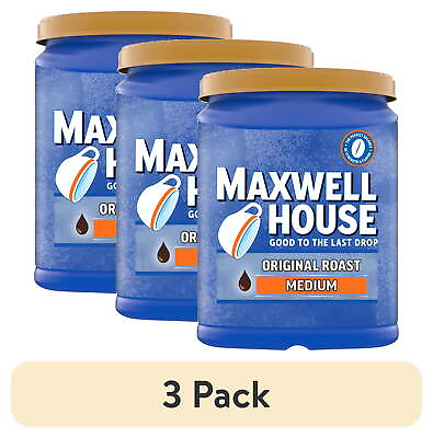 #ad 3 Pack Maxwell House Classic Original Roast Ground Coffee 42.5 Oz. Canister $31.99