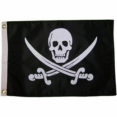 #ad Pirate Jack Rackham Banner Flag 12quot;x18quot; Boat Dorm Cave Nautical Skull 100D $8.88