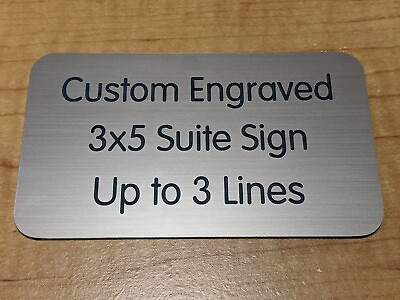 #ad Custom Engraved 3x5 Copper Sign Home Office Suite Small Wall Door Plaque Signs $13.49