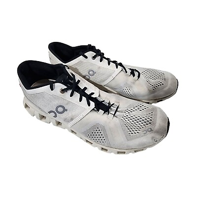 #ad On Cloud X Men#x27;s Size 9.5 White Black Running Shoes 40.99707 $49.95