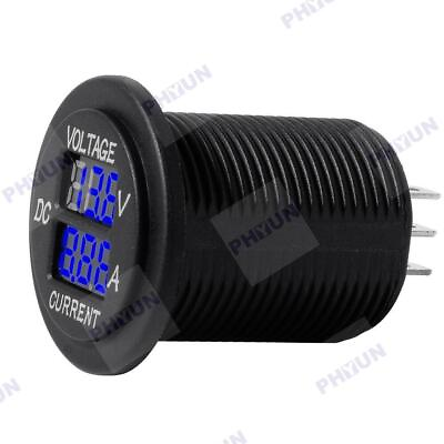 #ad Car Motorcycles Blue LED Amp Dual Digital Voltmeter Ammeter Volt Meter Gauge $15.20