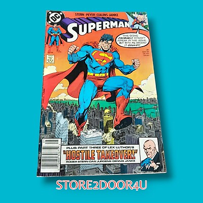 #ad Superman #31 Lex Luthor#x27;s Hostile Takeover Part Three 1989 DC Comics Newsstand $5.99