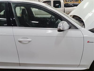#ad 2015 S4 Audi Right Passenger Side Front Door Assembly Color: White Ls9r $520.00