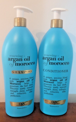 #ad Ogx Premium Argan Oil Morocco Renewing Shampoo Conditioner Sulfate Free 25.4 oz $44.95