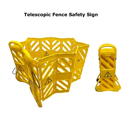 #ad Retractable Folding Fence Mobile Portable Safety Warning Guardrail with Pulley $325.78