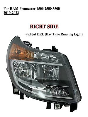 #ad Passenger Right Side Headlamp Headlight without DRL for 2010 2022 RAM Promaster $120.99