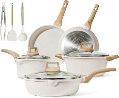 #ad Carote 11 Pcs Pots and Pans Set Nonstick Granite Induction Kitchen Cookware Sets C $36.99
