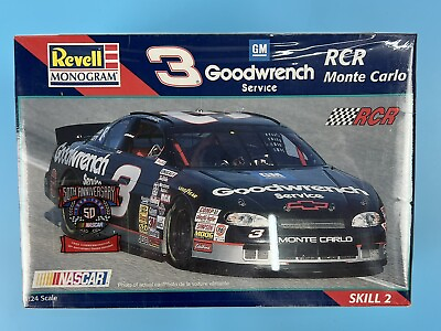 #ad NEW Monogram 1:24 SCALE NASCAR Dale Earnhardt Goodwrench Monte Carlo Model Kit $15.95