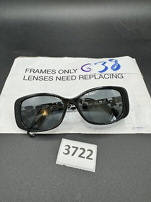 #ad Coach Women#x27;s HC8168 Sunglasses Black Crystal Mosaic Light Grey Frames Only $35.99