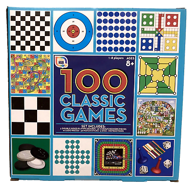 #ad Board games Games Hub 100 Classic Family Games set in New Box Fun For The Family $9.99