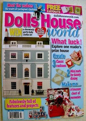 #ad DOLLS HOUSE WORLD Magazine Feb 2007 No 173 Valentine Four Poster Bed Letter Rack GBP 7.50