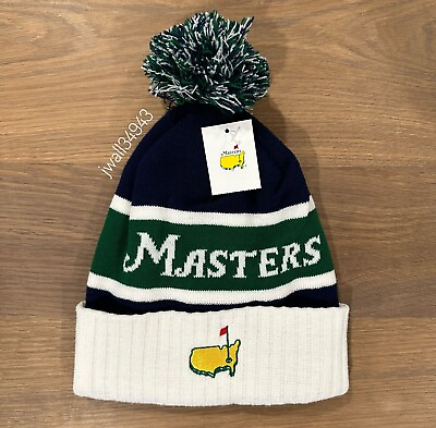 #ad 2024 Masters Knit Toboggan Beanie Winter Hat Augusta National Golf Club NEW $139.99