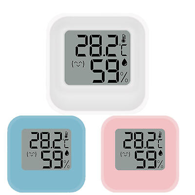 #ad Electronic Temperature Humidity Monitor Clock Thermometer Hygrometer $8.81
