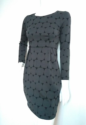#ad BODEN spot print ponte dress size 8P BRAND NEW long sleeve grey black GBP 39.99
