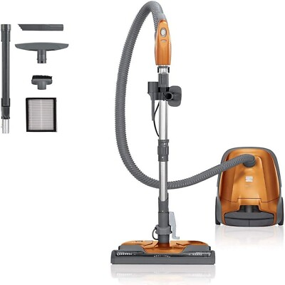#ad Kenmore Canister Vacuum Cleaner Pet Friendly Bagged Home Vac Powerful 2 Motor $243.99