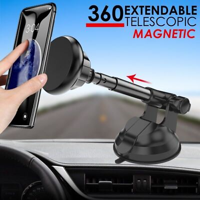#ad Car Dashboard Windshield Phone Holder Magnetic Telescopic Mount Stand GPS Cradle $10.99