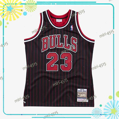#ad Michael Jordan # 23 Chicago Bulls Jersey Black $36.99