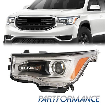 #ad For 2017 2019 GMC Acadia HID Headlight Headlamp W LED DRL Driver Left Side LH $359.99