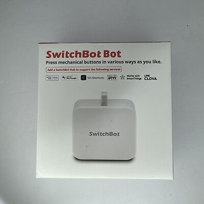 #ad SwitchBot Bot Smart Switch Button Pusher White App Bluetooth Light OPEN BOX $17.99