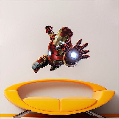 #ad Ironman Wall Decal Avengers Wall Decal Age of Ultron Decals Super Hero s11 $19.00