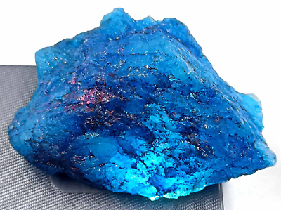 #ad 240 Ct Kashmir Sky Blue Sapphire Natural Raw Rough Certified Loose Gemstone KKD $9.74