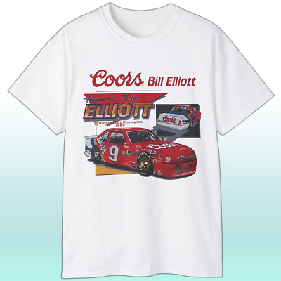 #ad Rare Vintage 1988 Bill Elliott Winston Cup Coors Shirt $19.99