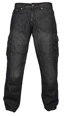 #ad Mens Motorbike Jeans Motorcycle Cargo Pants Protective Lining With Kevlar Armor $53.00