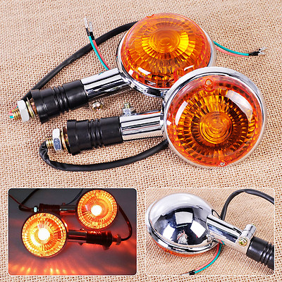 #ad US Amber Turn Indicator Signal Light Blinker Lamps For Yamaha Virago 85 99 $18.99