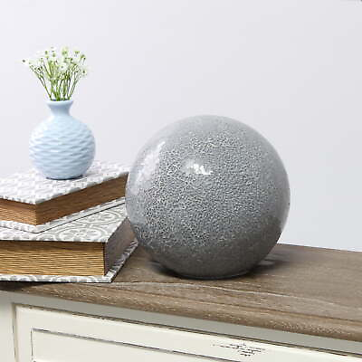 #ad Ceramic 1 Light Mosaic Ball Table Lamp in Gray $26.99